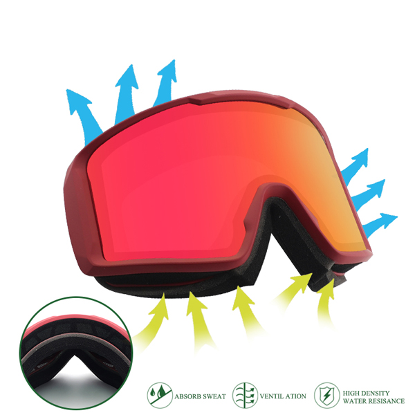 Occhiali da sci colorati personalizzazione più votati per snowboard - Bang Long