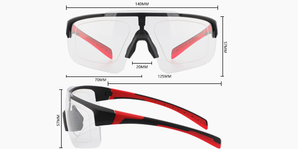 Occhiali da sole da vista sportivi da ciclismo riflettenti polarizzati con lenti grandi - Bang Long